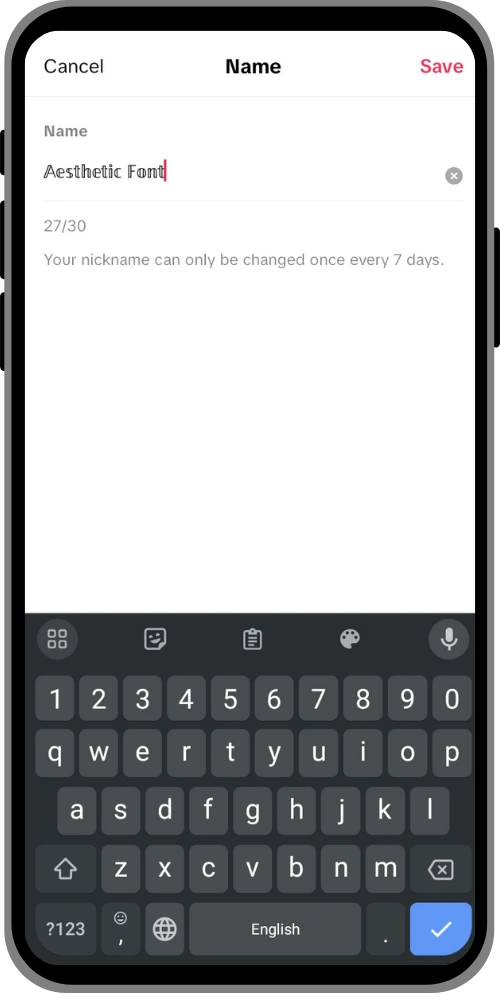 Create an Aesthetic TikTok Username or Nickname